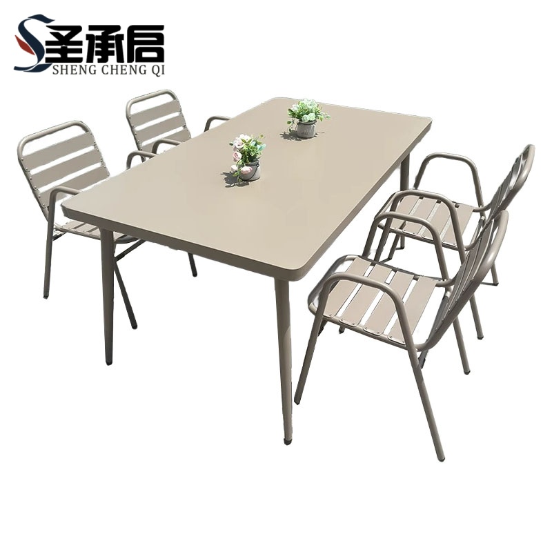 圣承启 桌椅 160长桌X4椅 套高清大图