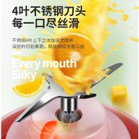 伯乐马LD-530B便携式充电款榨汁机家用水果小型充电榨汁杯瓷白