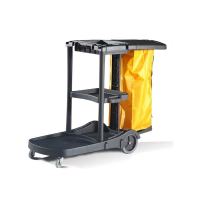 白云AF08180 多用途清洁杂物车(黑)清洁车多功能手推车