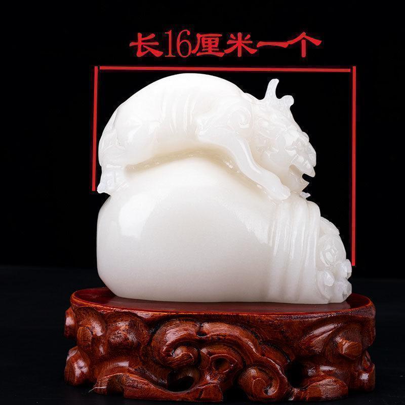 家柏饰(CORATED)玉石貔貅福袋钱袋摆件客厅玄关装饰摆设高清大图