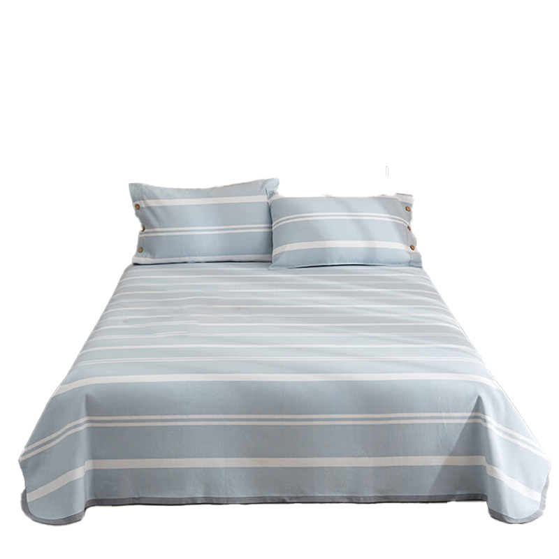 天琴床品四件套200*230cm柔软舒适中国手织布西川蓝TQ-S61高清大图