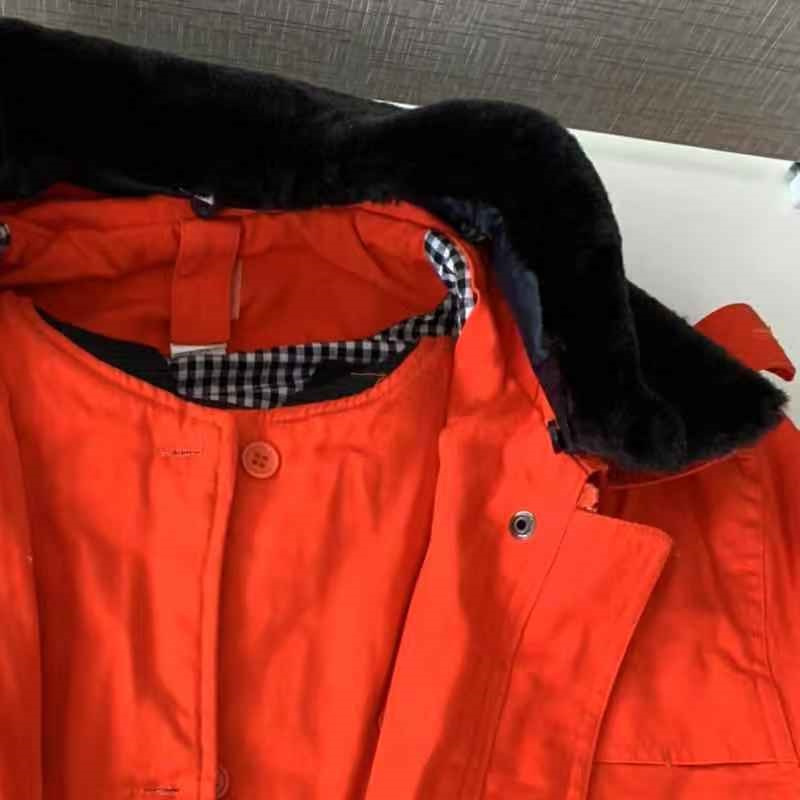 冬季棉服可脱内胆上衣 橙色 XS