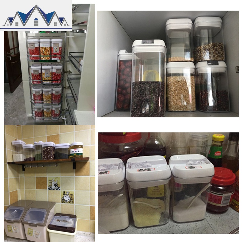 密封罐塑料透明家用厨房食品干货储存防潮大号收纳盒五谷杂粮储物 三维工匠高清大图