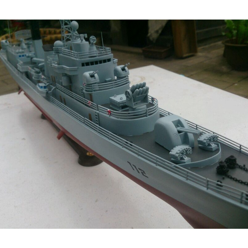 小号手军事拼装模型1200中国军用哈尔滨号导弹驱逐舰船模03603模型