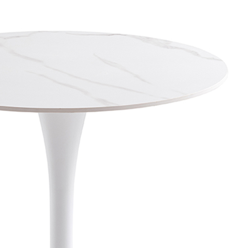 中豫鑫泽ZYXZ-VC4120108 圆桌小户型家用桌简约接待洽谈桌 岩板台面高清大图