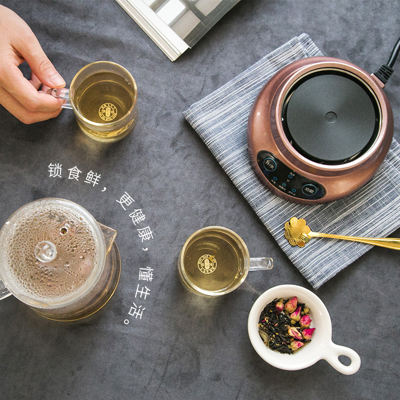 家用壶小型办公室纳丽雅全自动花茶煮茶器加厚玻璃茶炉