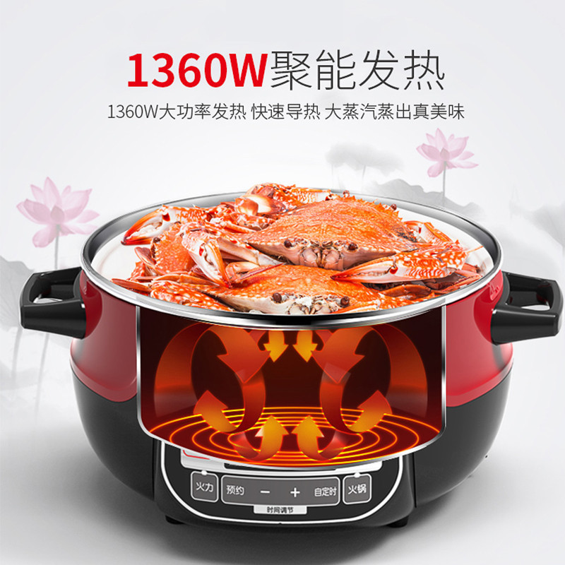 利仁(Liven)DZG-D4200电蒸锅 4.2L/升 不锈钢内胆锅体 厚实耐用 电火锅电涮锅奶锅(电脑版)