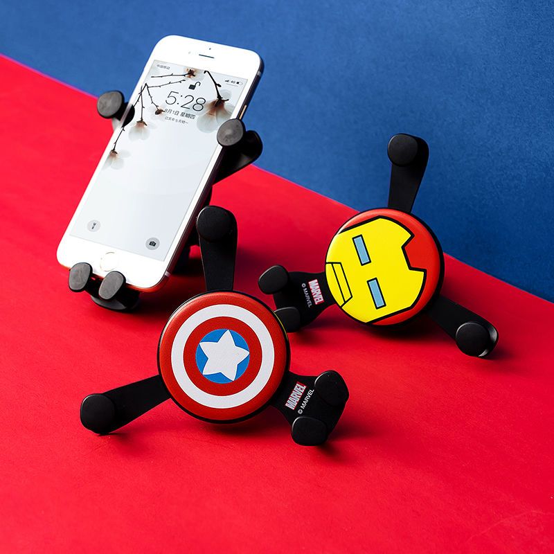 miniso名创优品漫威彩绘车载支架卡扣式多功能出风口手机支撑架