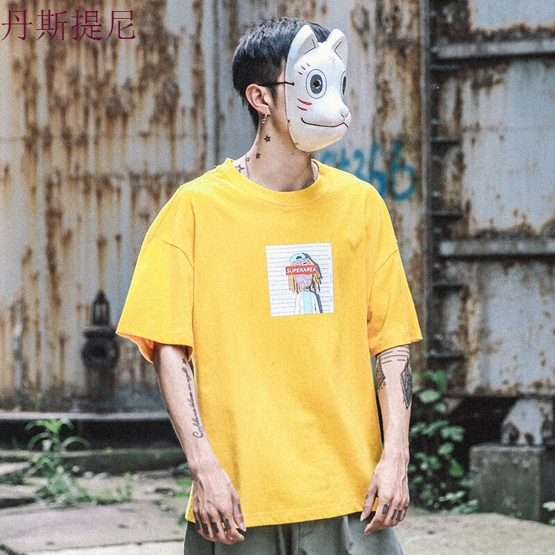 东京衣柜男装夏季原宿情侣宽松T恤韩版潮流半袖bf短袖男生嘻哈tee