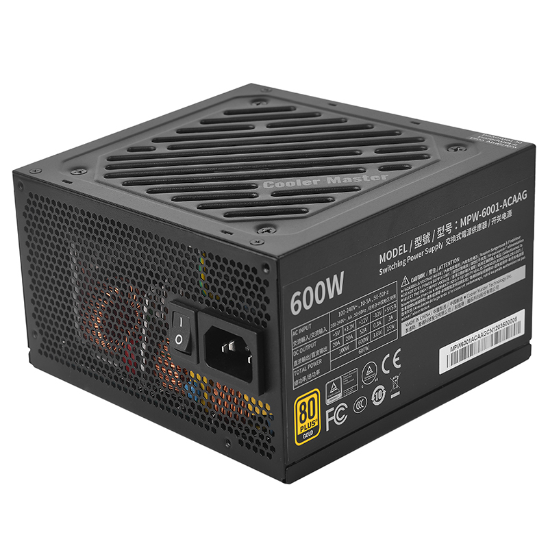 酷冷至尊(CoolerMaster)额定600W G600游戏电源电脑电源