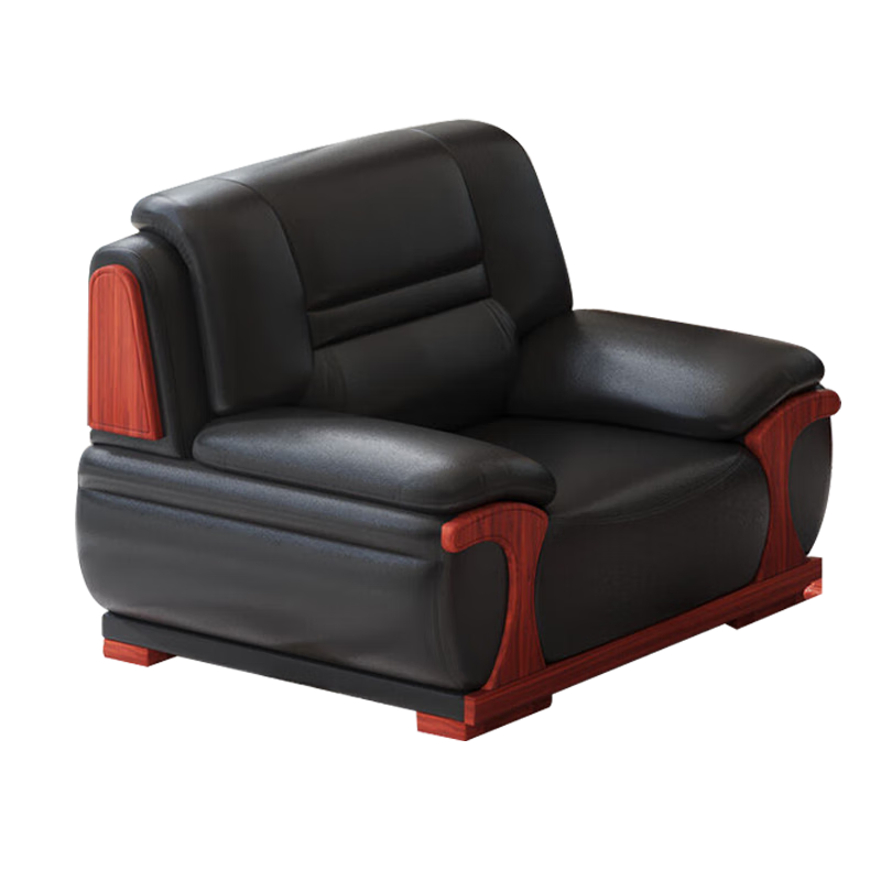 圣斯顿 HF9051-1-1 单人位西皮沙发1200*830*820mm(单位:张)黑色高清大图