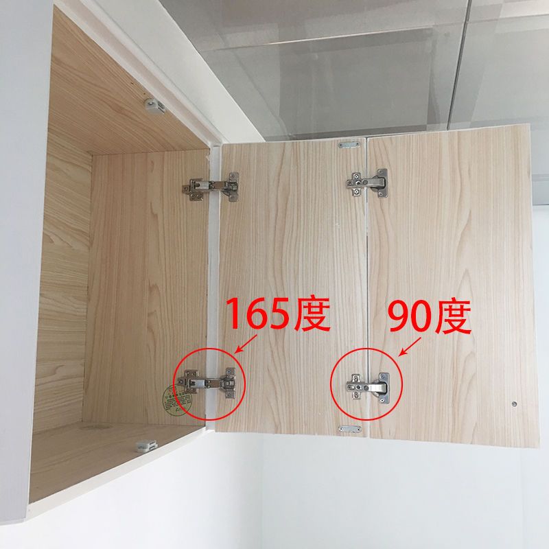 165度大角度液压阻尼缓冲铰链衣柜橱柜门合页转角柜专用特殊铰链135度