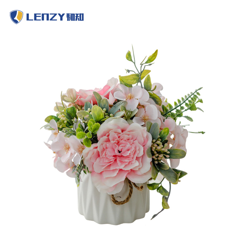 LENZY 韧知 仿真花盆栽 20cm 个高清大图