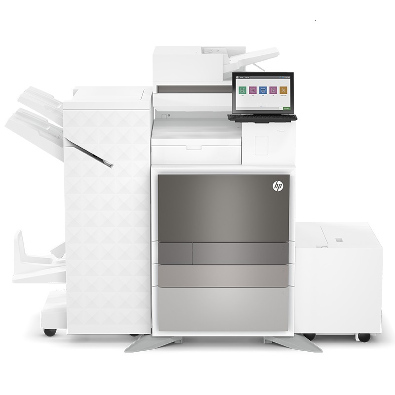 惠普hp Color LJ Mgd Flw E87740z 附加2000页盒底座+小册子装订 管理型智能复合机 原厂上门服务