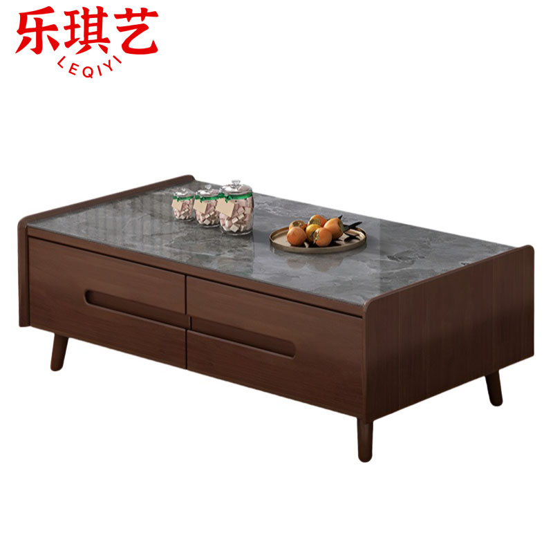 乐琪艺 岩板长茶几 1.2m 个高清大图