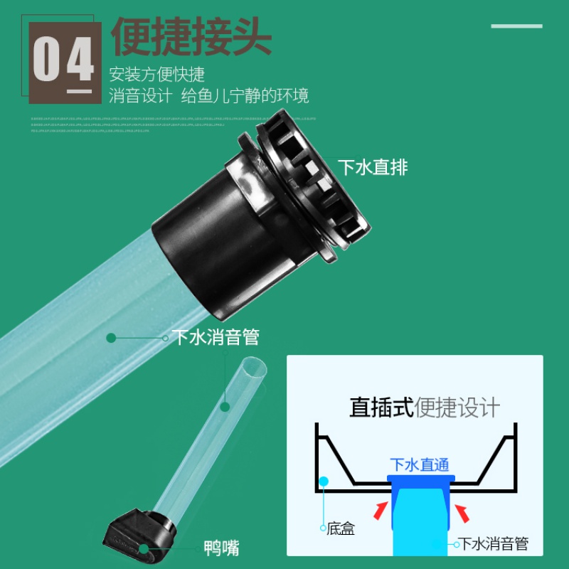 鱼缸过滤器上滤盒抽屉过滤盒盒抽屉式过滤器小抽屉过滤盒高清大图
