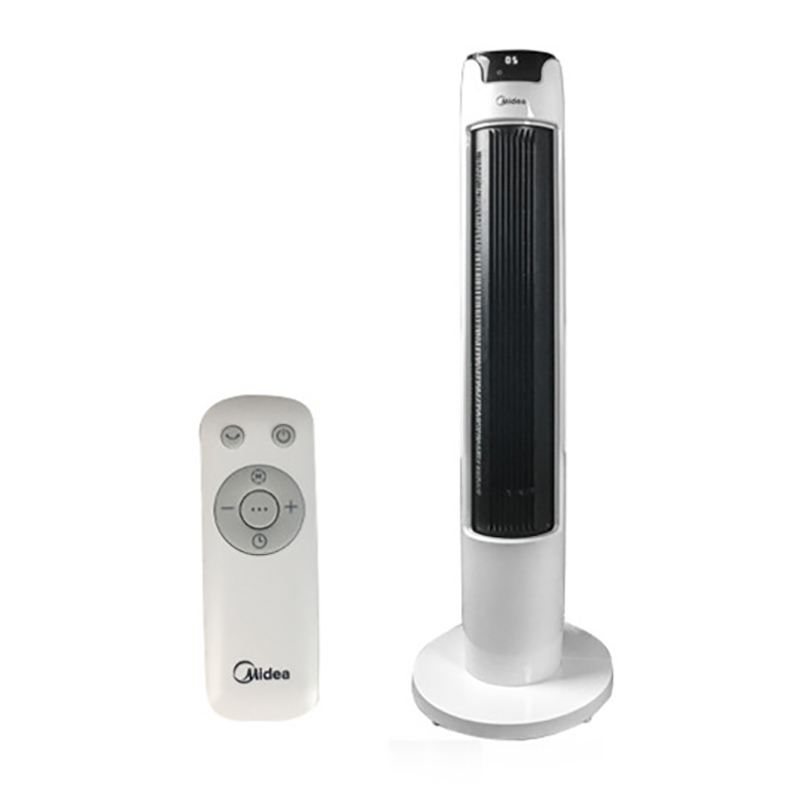 美的(Midea) FZA10XAR电风扇塔扇遥控卧室客厅家用轻音内旋摇头定时机械节能柔和立体风可拆洗(线下同款)