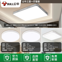 公牛客厅灯简约现代大气家用卧室吸顶灯2020年新款长方形led吊灯