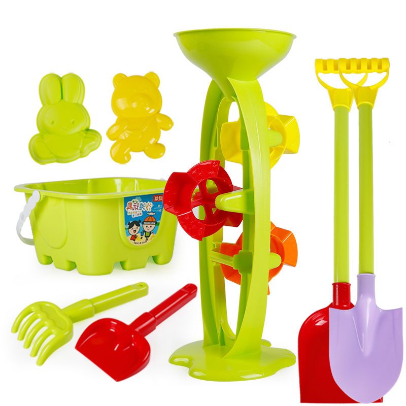 儿童沙滩车玩具套装沙漏女男孩宝宝挖沙铲子和桶玩沙子决明子工具铲车