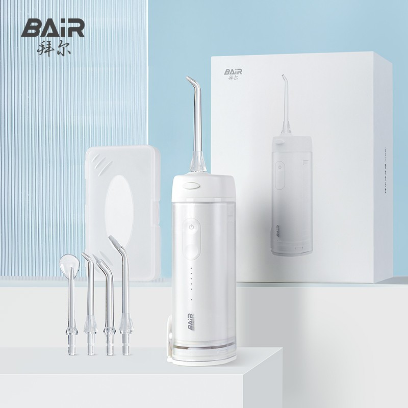 拜尔(BAiR)便捷式冲牙器V1白色高清大图