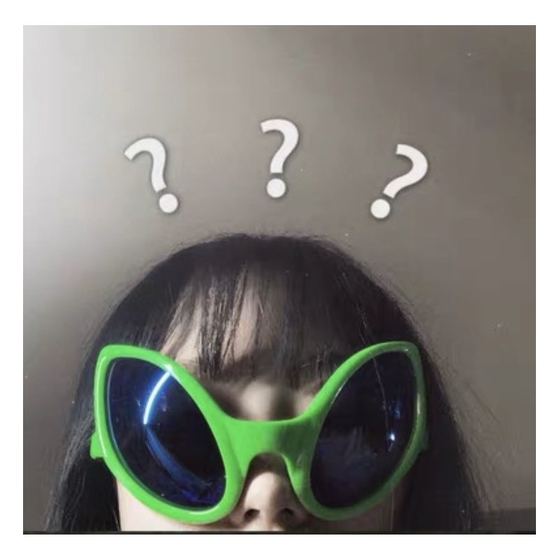 变身et外星人绿色土酷少女蹦迪夸张派对ins网红搞怪太阳眼镜墨镜