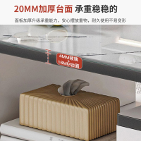 茶几客厅家用小户型简约现代钢化玻璃轻奢岩板阳台小茶台