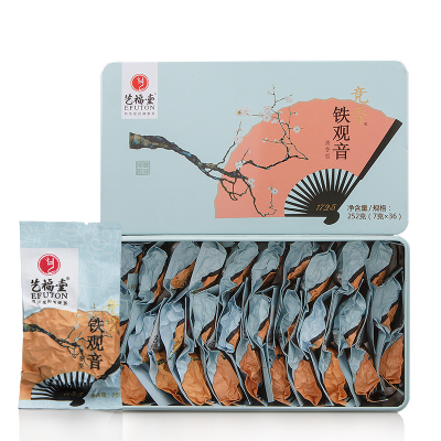 艺福堂茶叶 安溪铁观音 竞香型兰花清香型特级乌龙茶252g