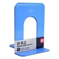 得力(deli)9271铁书立金属铁书立书夹书靠挡书板6寸/对 2付装