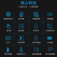 博世(BOSCH)指纹锁智能锁智能门锁电子锁智能家居家用防盗门密码磁卡锁FU700琥珀金