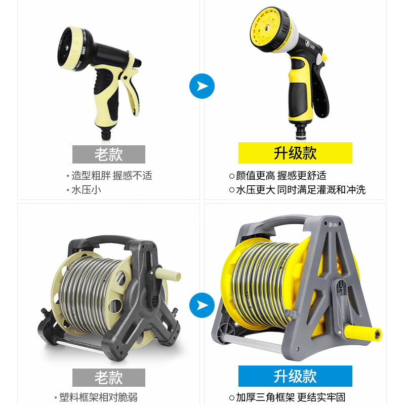 浇花水枪浇水喷头浇菜神器园林洒水花园水管软管家用高压洗车喷枪 单水枪+6分通水接口高清大图