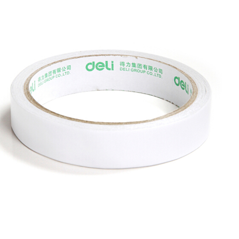 得力（deli）30402 得力棉纸双面胶带 双面胶 得力文具 16卷装
