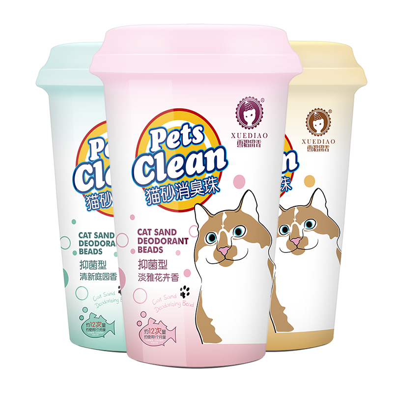 雪貂留香猫砂清新庭园香去味珠-600ML