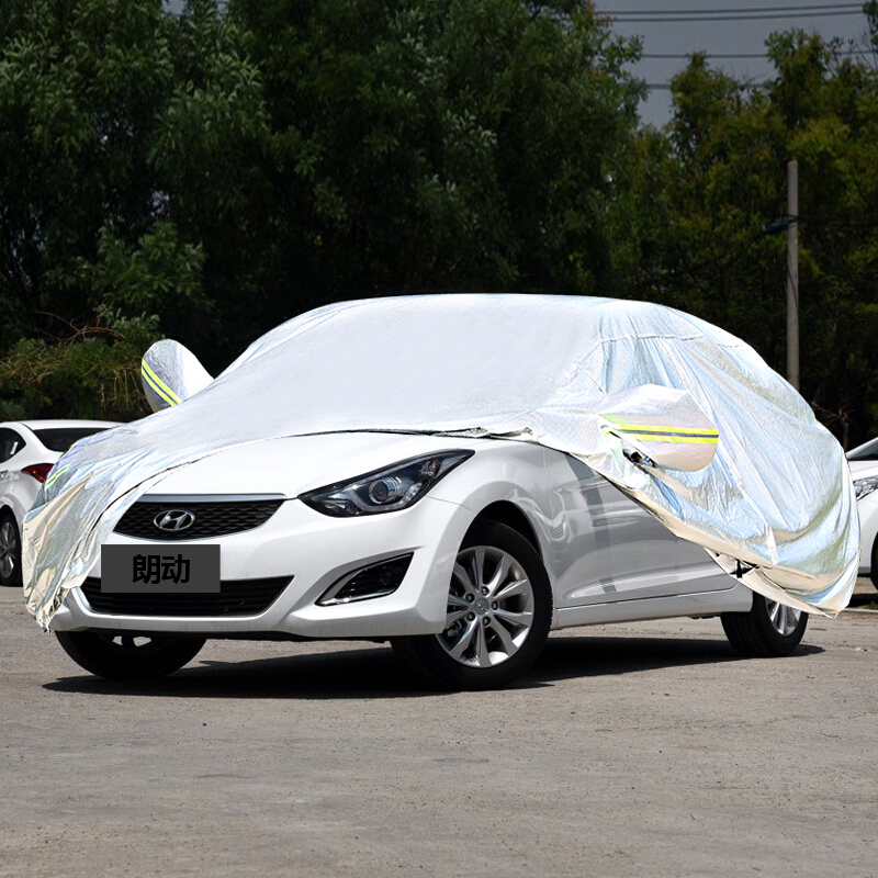适用于北京现代朗动车衣专用防晒车罩隔热遮阳加厚车套防冻防雨雪现代