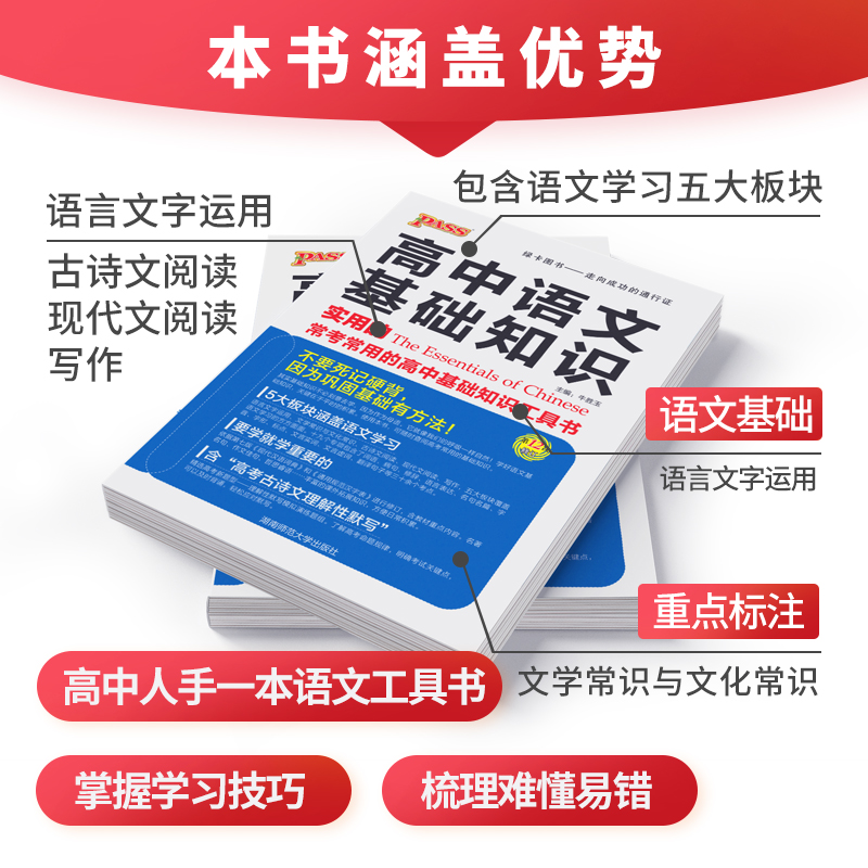 高中语文基础知识 高中通用 [正版]2025新版 高中语文基础知识高一高二高三高中语文全国通用版知识大全清单辅导工具书高高清大图