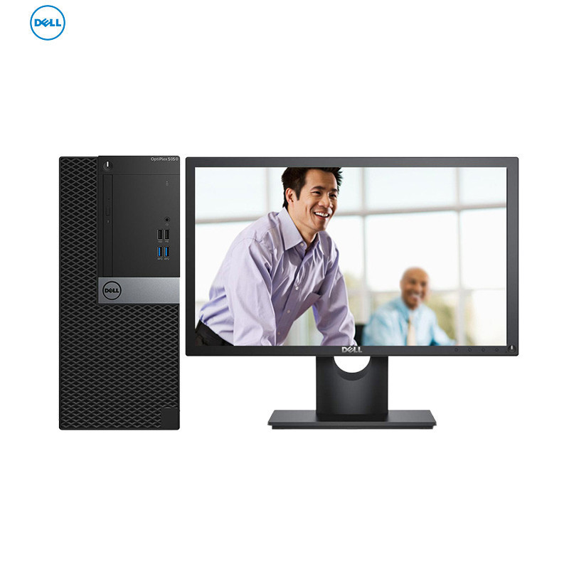 戴尔(Dell)商用电脑Optiplex 5050MT 21.5寸台式电脑(i5-6500 4GB 128SSD+1T 2G独显))