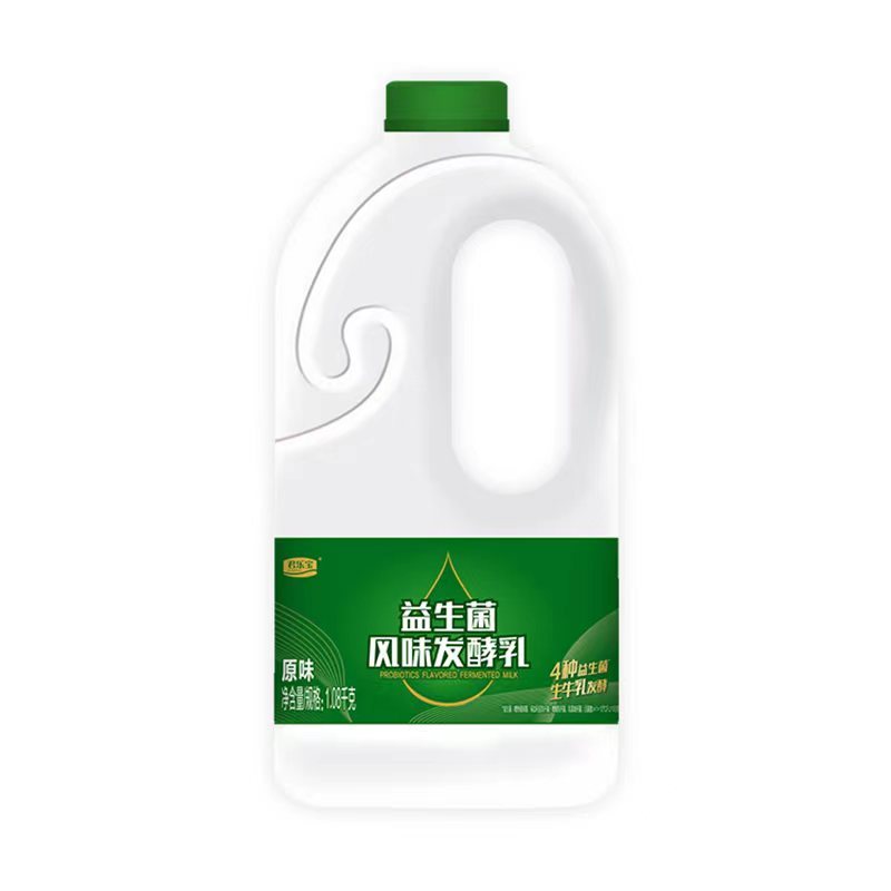 君乐宝 益生菌风味发酵乳原味大桶低温冷藏酸奶酸牛奶1080g*2桶