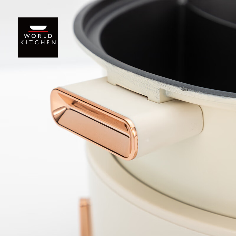 康宁/WORLD KITCHEN分体式鸳鸯锅电火锅电热锅电煮锅 WK-HHG4508/KZ 3L!高清大图