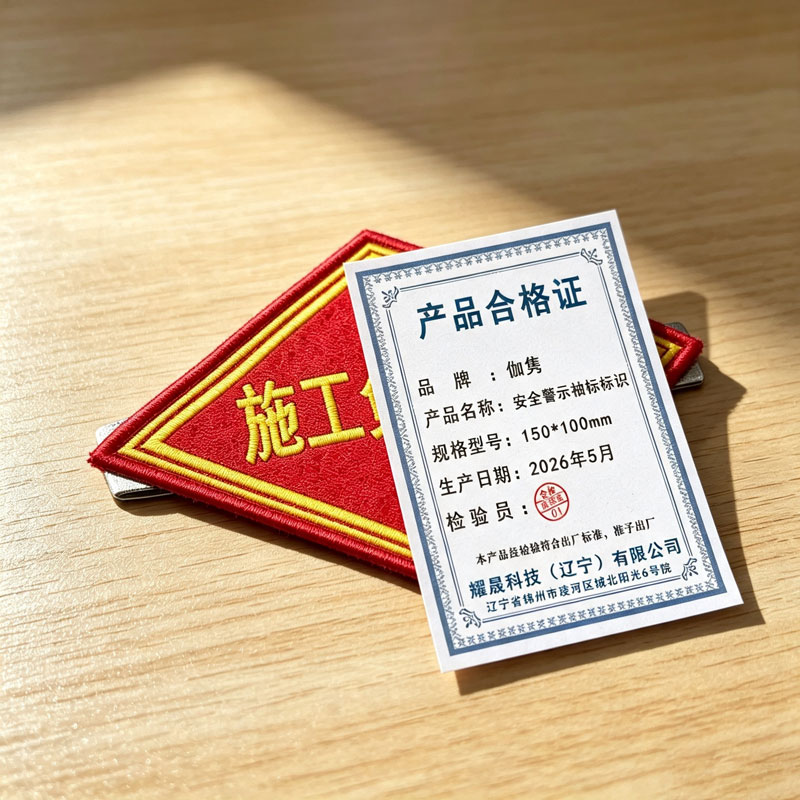伽隽 安全警示袖标标识 150*100mm 个高清大图