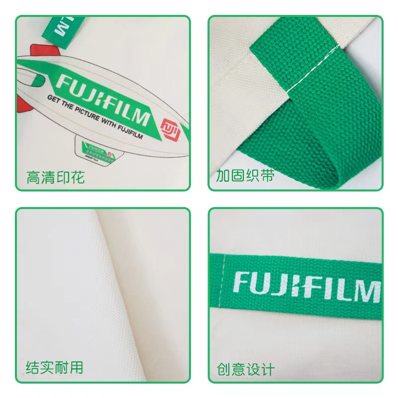富士(FUJIFILM)官方周边配件 复古飞艇帆布袋 飞艇气球 相框 樱花肩带 徽章 复古飞艇帆布袋