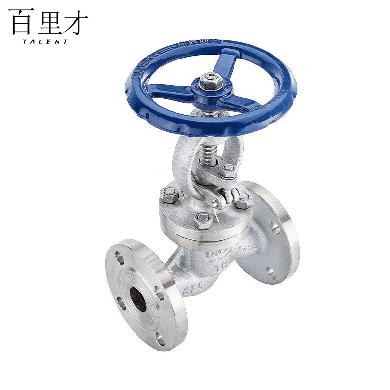 百里才 不锈钢法兰截止阀J41W-16P DN50 个图片