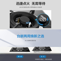 老板(ROBAM) 燃气灶 4.2kW 煤气灶 老板燃气灶 单灶具 双眼灶 燃气灶嵌入式 灶台 天然气灶30B0T