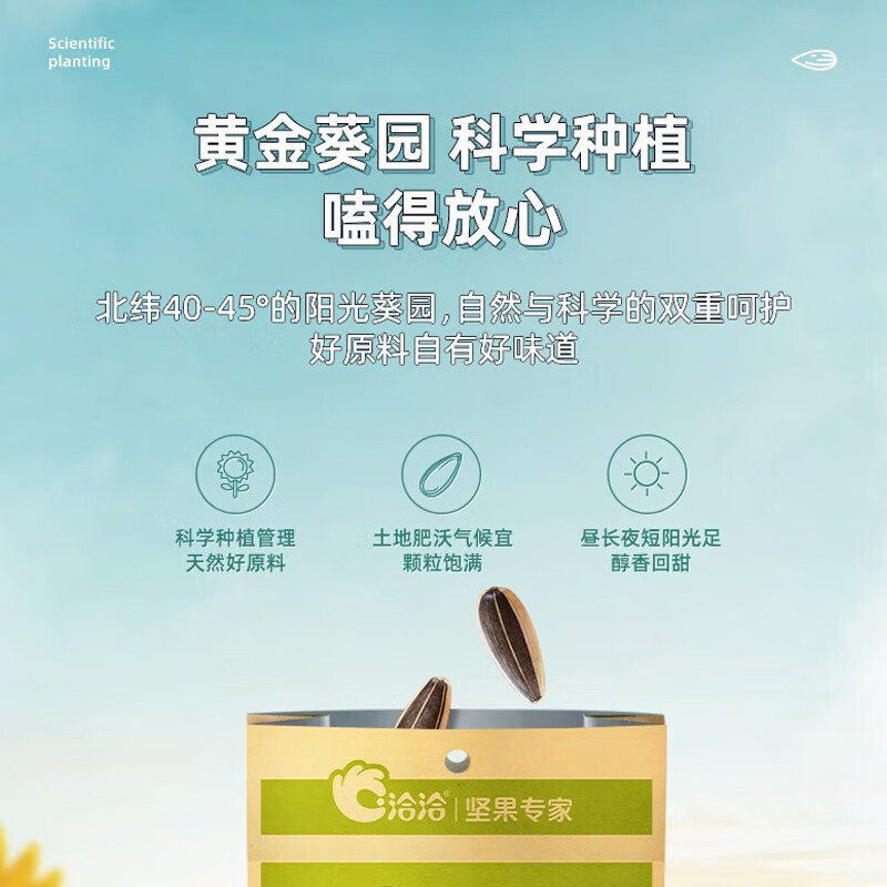 洽洽散称瓜子20袋(每袋约22g) 原香味 黄金葵园实力派原味瓜子饱满易嗑越吃越香休闲零食
