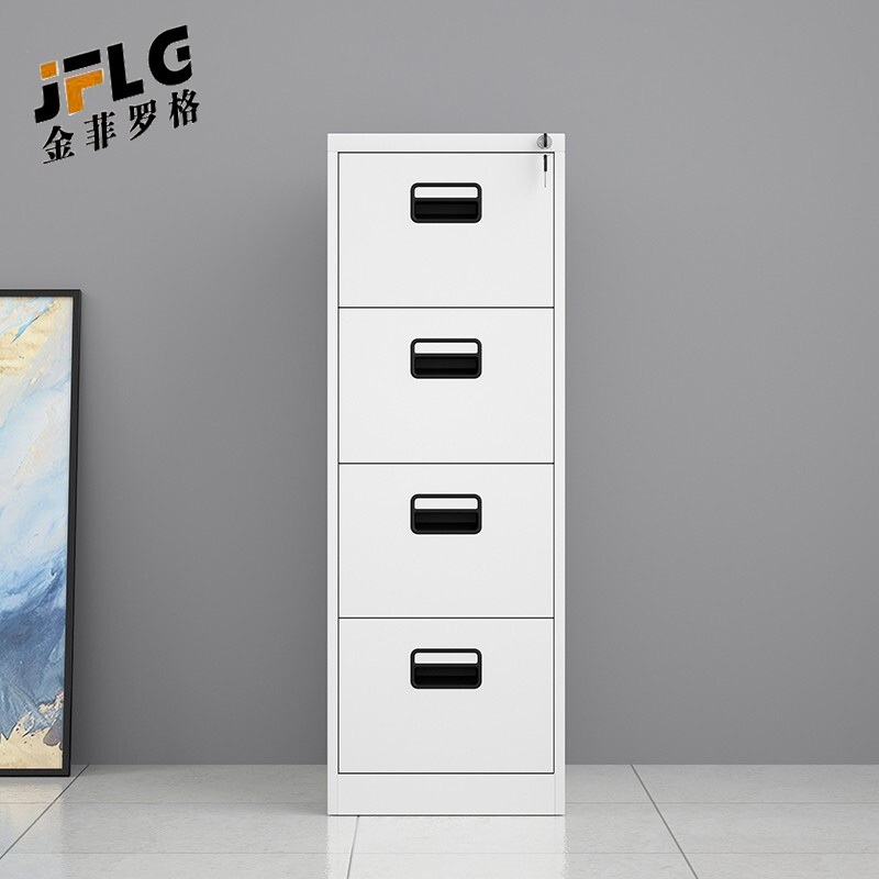 苏宁 金菲罗格 办公家具 档案资料文件挂捞柜 黑拉手四斗卡箱高清大图