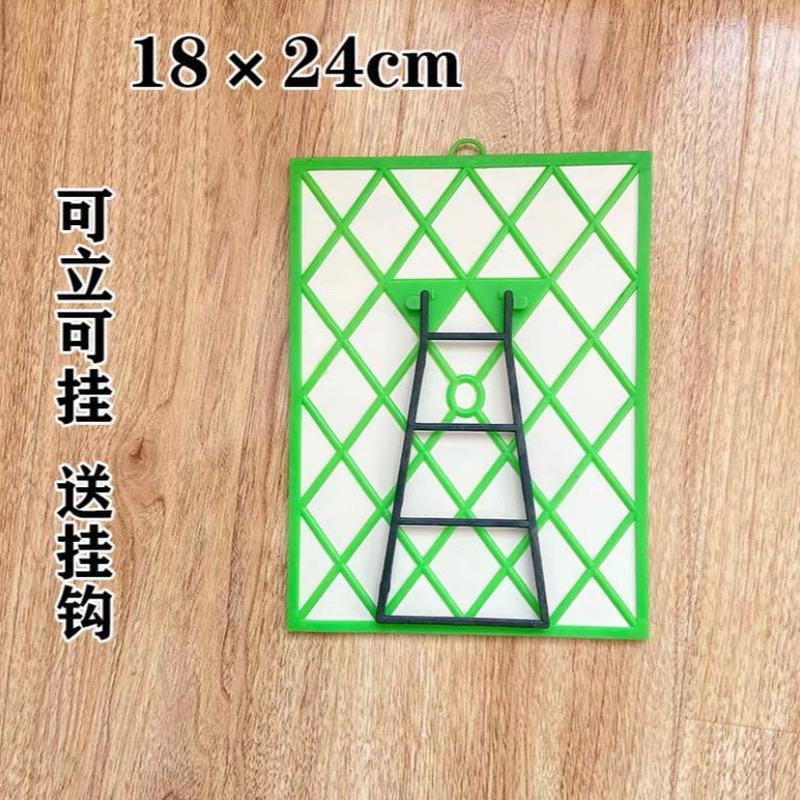 小号绿色可壁挂送挂钩 宿舍壁挂镜子桌面台式可立化妆镜学生折叠便携挂墙梳妆简约时尚镜