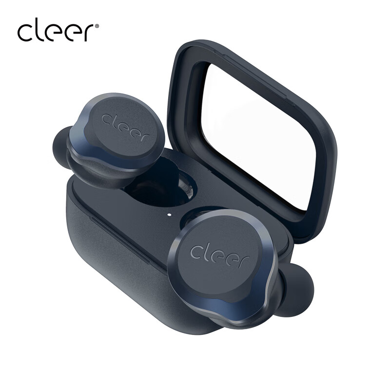 cleer [任贤齐代言]ALLY PLUSII真无线 自适应主动降噪蓝牙耳机入耳式通勤TWS蓝色高清大图