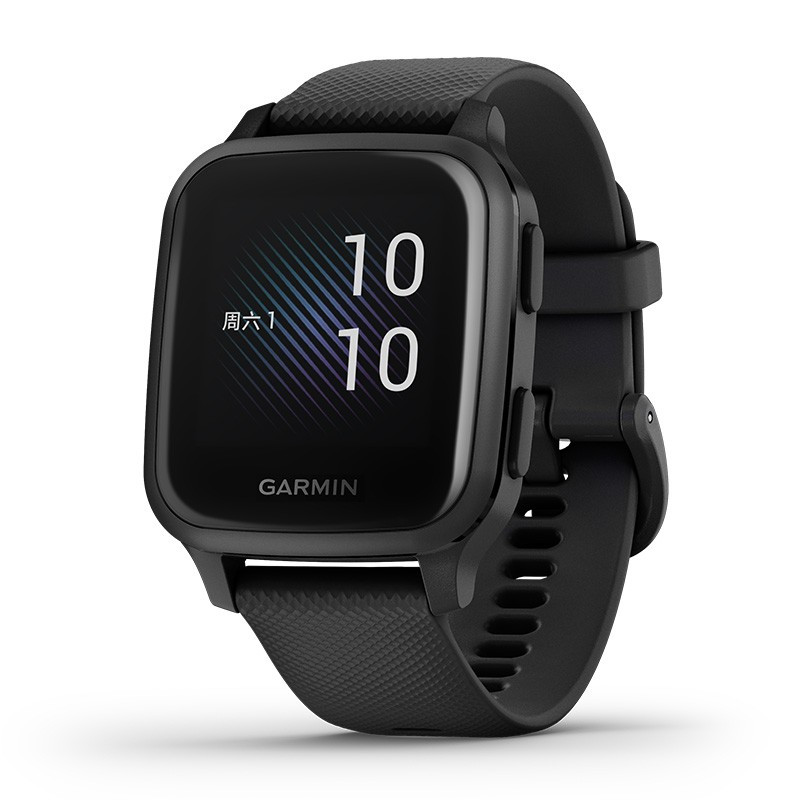 Garmin 佳明venu sq运动潮流智能手表触控健身热量脉搏血氧饱和度检测跑步心率腕表 音乐版 暗夜黑