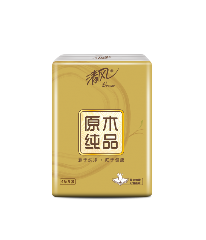 清风 金装手帕纸4层5张 餐巾纸小包纸巾餐巾纸 10包 B67AJE高清大图