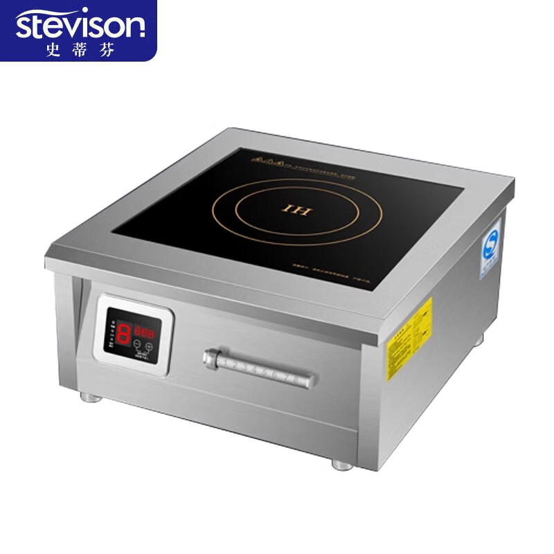 史蒂芬(stevison) 商用家用8000W/380V 台式平面电灶磁控款 400*400电磁面板 SDF-CK800