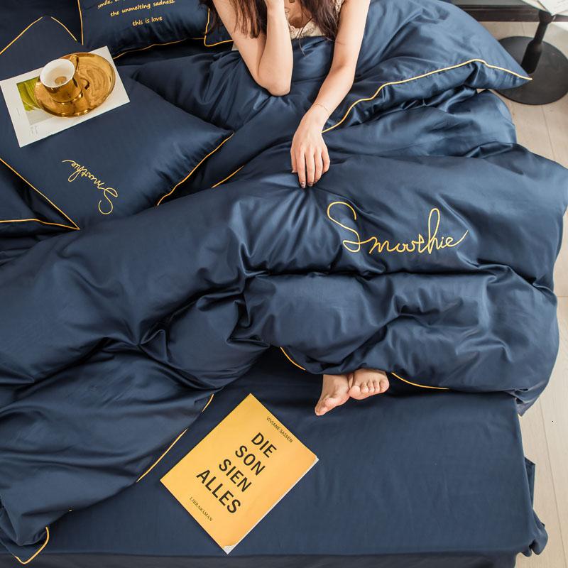 简约北欧纯棉被套单件单人双人150200230欧式别墅被罩1.52m_91_8高清大图