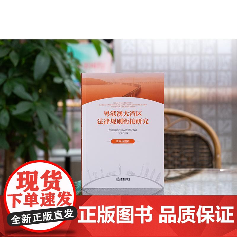 [2024 新书] 粤港澳大湾区法律规则衔接研究:诉讼规则篇 深圳前海合作区人民法院编著 卞飞主编 法律出版社高清大图